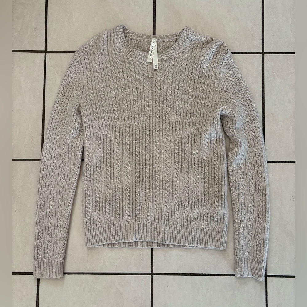 Aritzia The Group Babaton Merino Wool Cable Knit Sweater Size XS